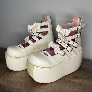 Women's demonia‎ White kawaii Platform violet 45 Shoes size